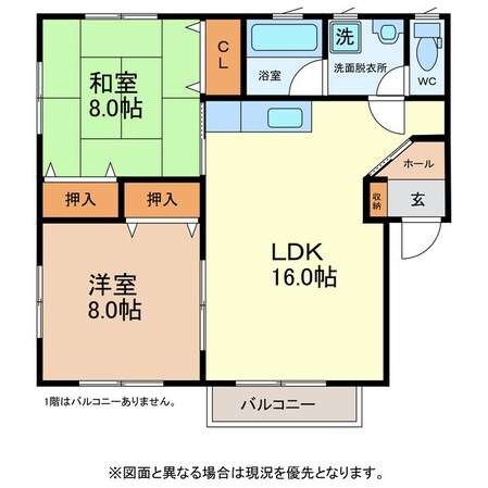 プレジデントおおい　3号館の物件間取画像